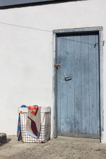 Store-it opbevaringskurv med bomuldspose large - Wine - Mette Ditmer