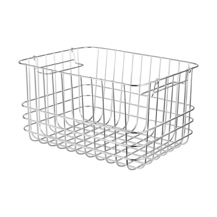 Store-it opbevaringskurv medium - Chrome - Mette Ditmer
