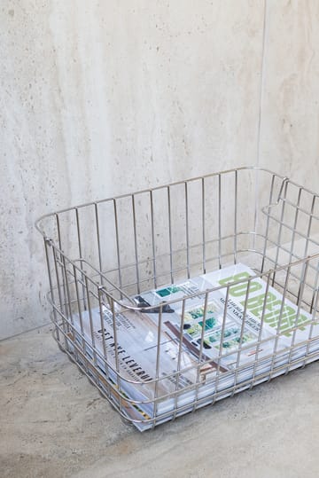 Store-it opbevaringskurv medium - Chrome - Mette Ditmer