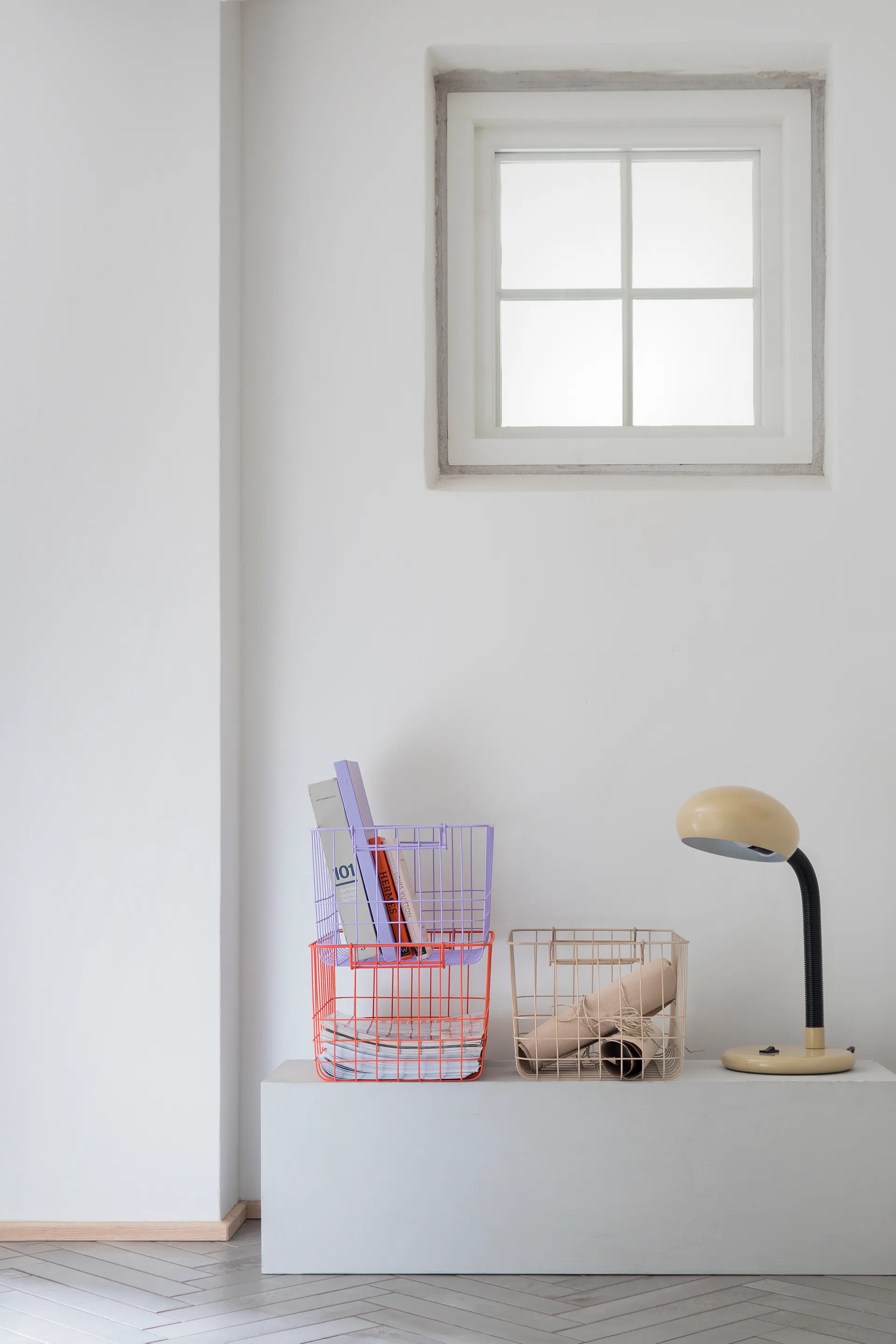 Store-it opbevaringskurv medium, Orange Mette Ditmer