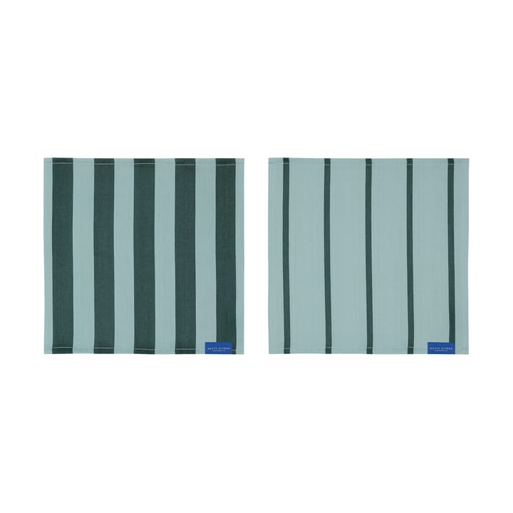 Stripes karklud 33x33 cm 2-pak - Mint - Mette Ditmer