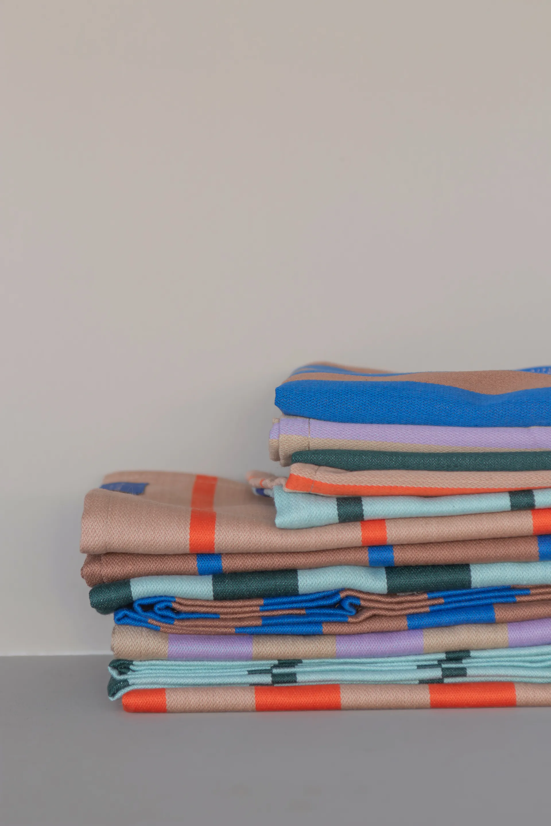 Stripes karklud 33x33 cm 2-pak, Mint Mette Ditmer