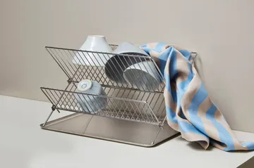 Stripes viskestykke 50x70 cm 2-pak - Blue-Beige (blå-beige), 50x70 cm - Mette Ditmer