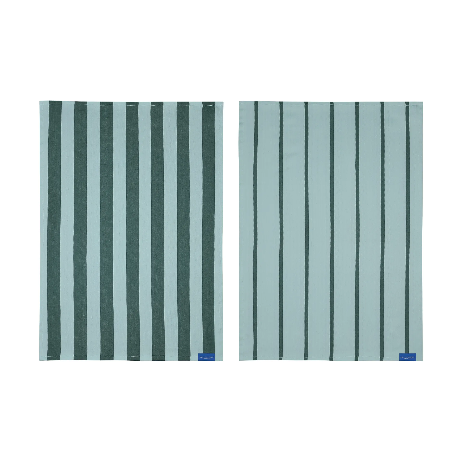 Stripes viskestykke 50x70 cm 2-pak, Mint Mette Ditmer