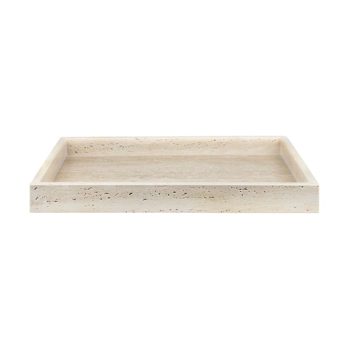 Travertine dekorationsbakke 30x40 cm - Linen - Mette Ditmer