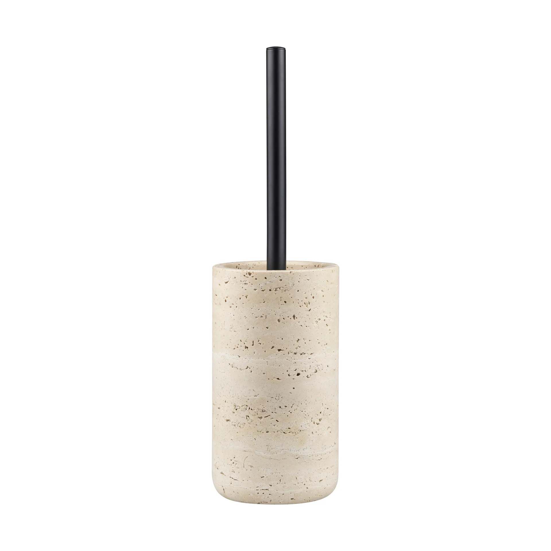 Travertine toiletbørste 36 cm, Linen Mette Ditmer
