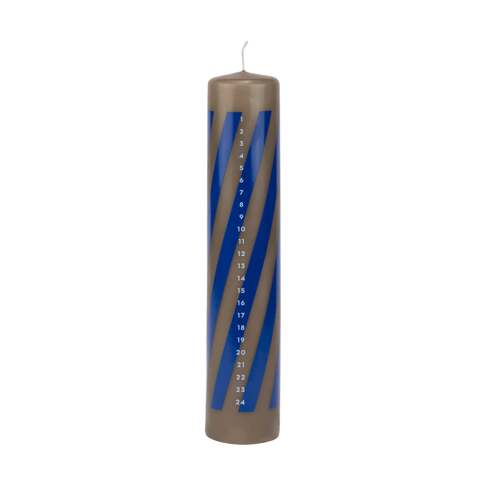Twentyfour kalenderlys 25 cm, Cobalt Mette Ditmer