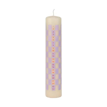 Twentyfour kalenderlys 25 cm - Light lilac - Mette Ditmer