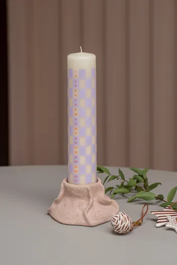 Twentyfour kalenderlys 25 cm - Light lilac - Mette Ditmer