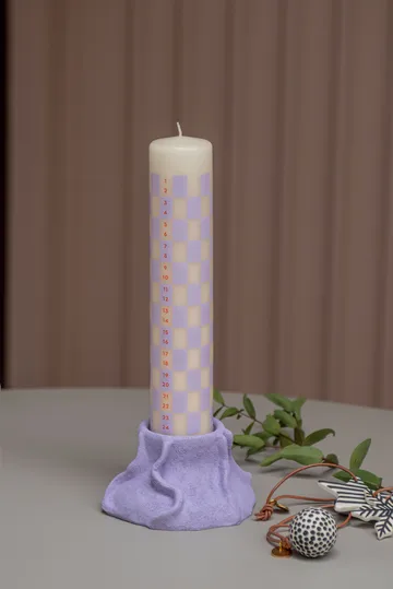 Twentyfour kalenderlys 25 cm - Light lilac - Mette Ditmer