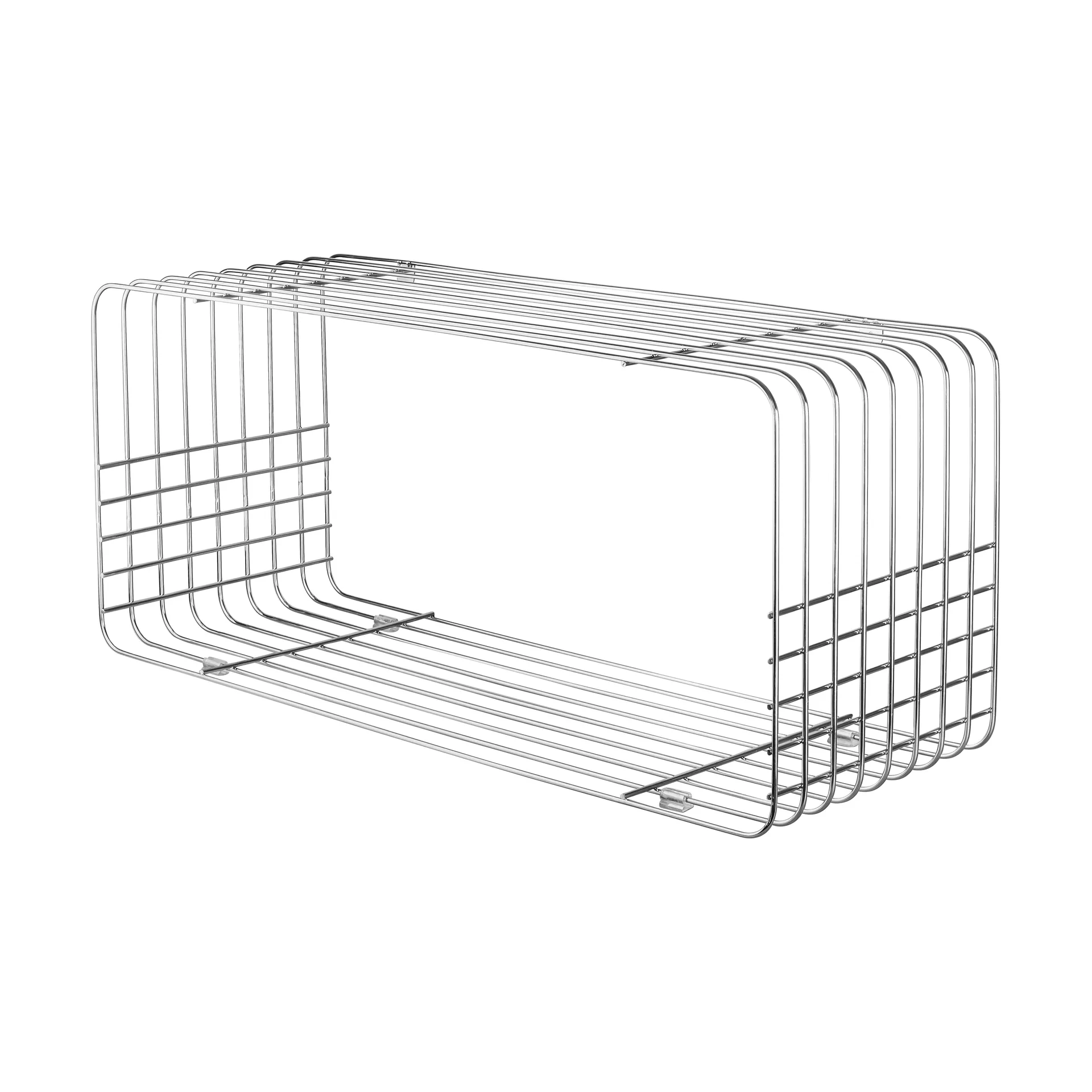 Wire hylde 31x70x26 cm, Chrome Mette Ditmer