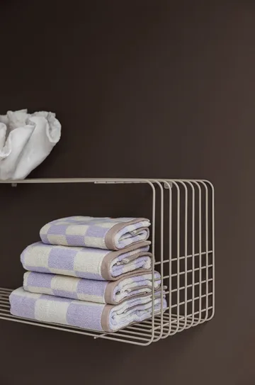 Wire hylde - Sand, 31x70x26 cm - Mette Ditmer