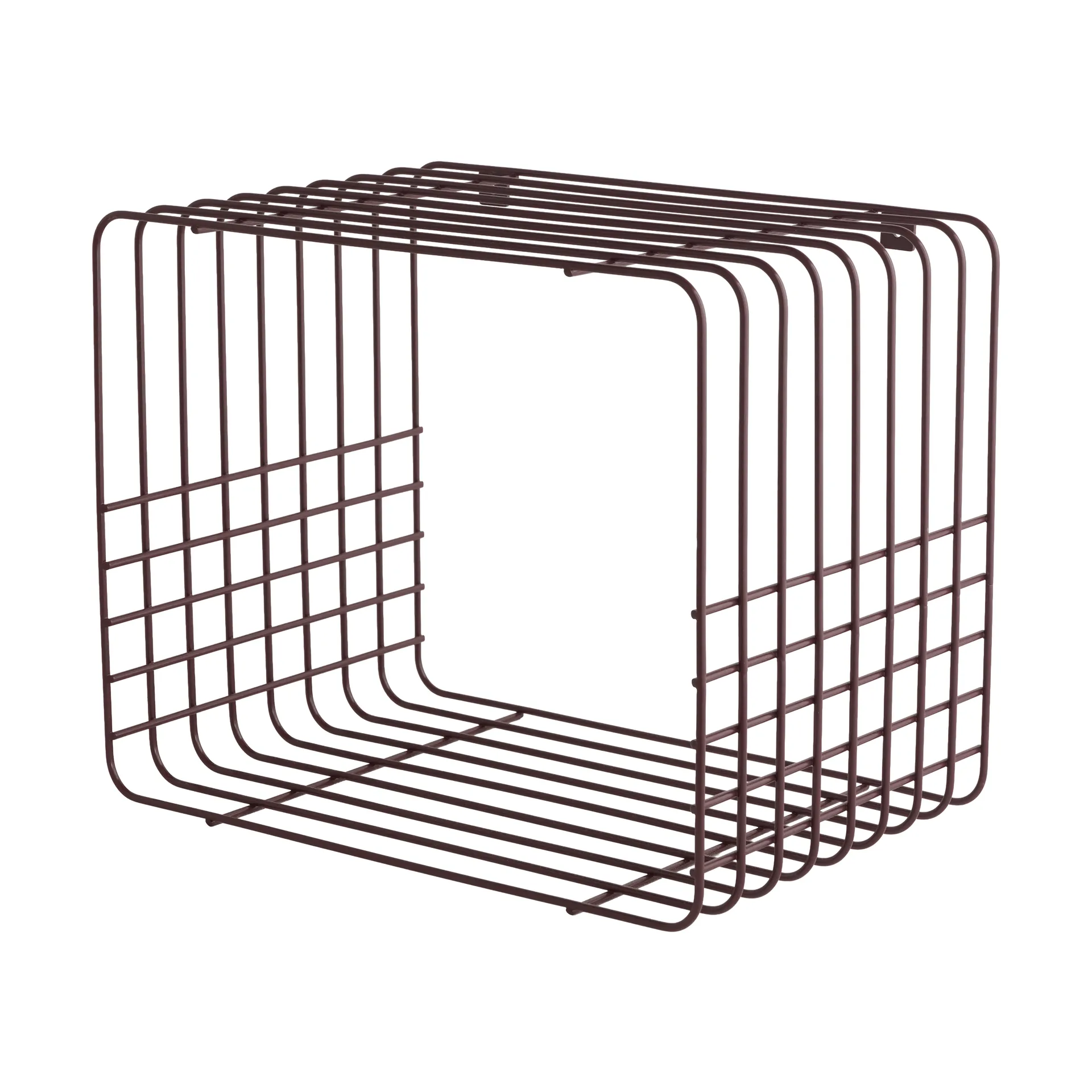 Wire hylde, Short, rød, 26x38x30,5 cm Mette Ditmer