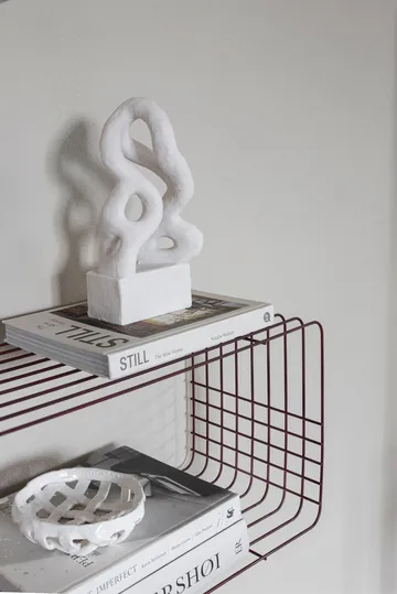 Wire hylde - Wine, 31x70x26 cm - Mette Ditmer