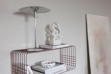 Wire hylde - Wine, 31x70x26 cm - Mette Ditmer