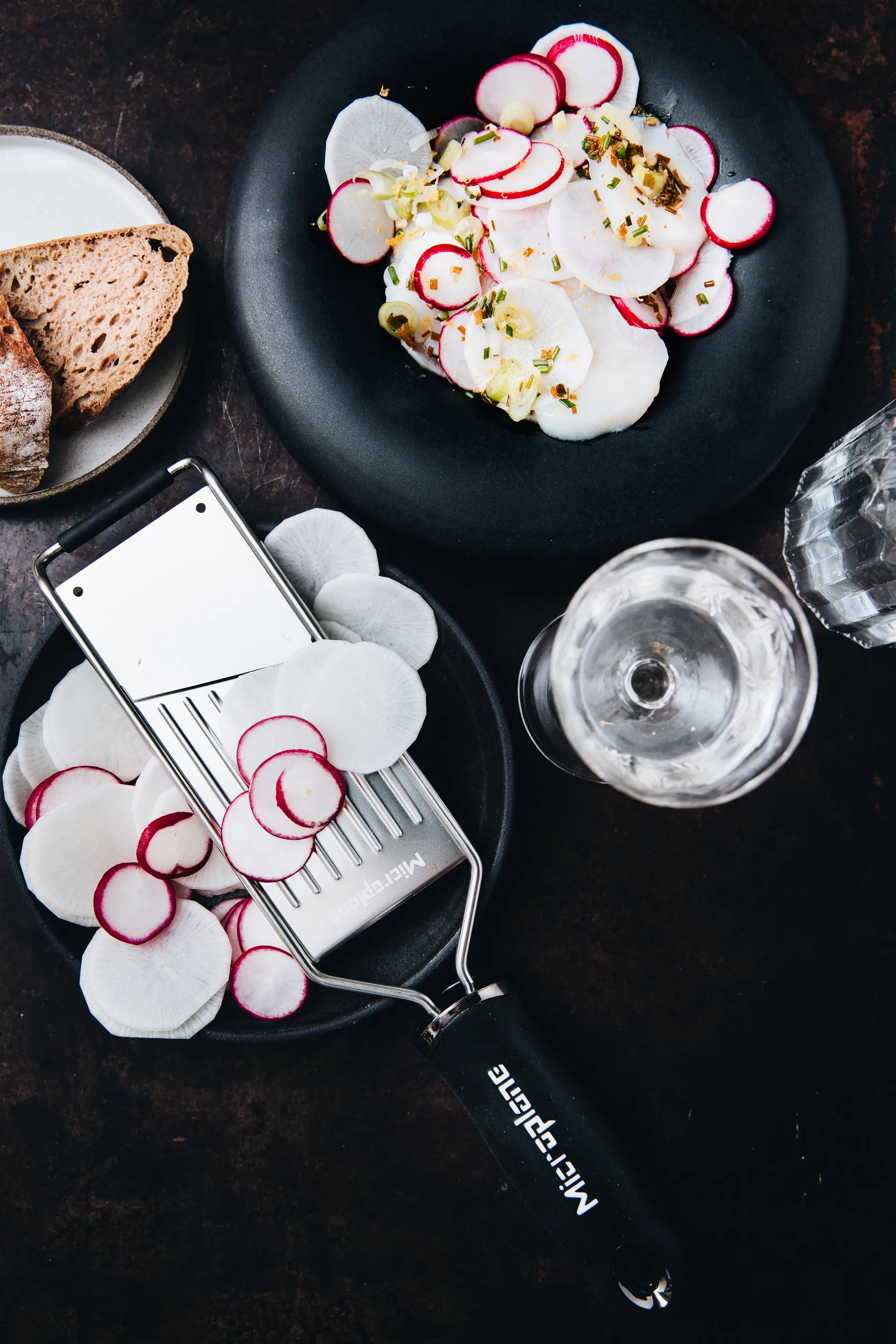 Gourmet grøntsagsskærer 31 cm, Black Microplane