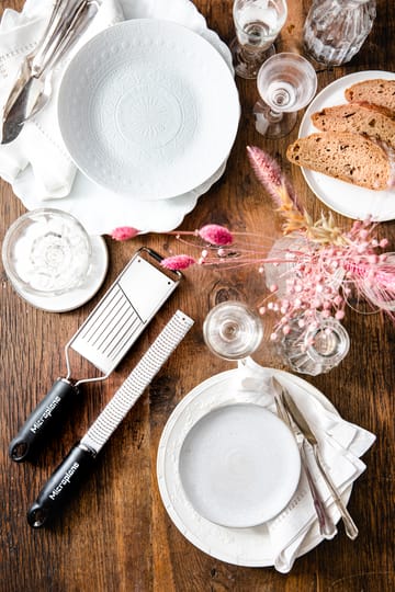 Gourmet rivjernsæt med beskyttelseshandske 3 dele - Stainless Steel - Microplane