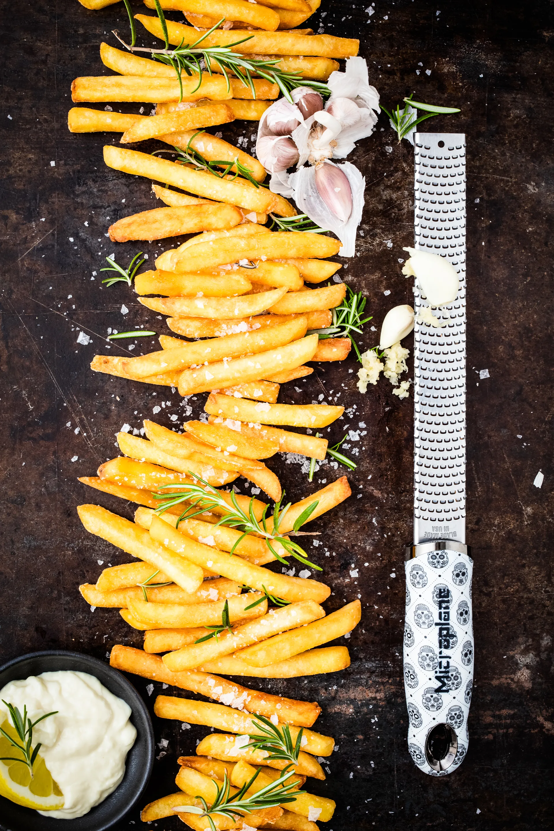 Premium Funky zesterjern 32 cm, Skull Microplane