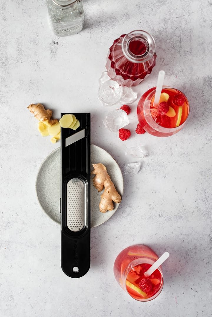 Speciality 3-i-1 ingefær værktøj 27,5 cm, Black Microplane