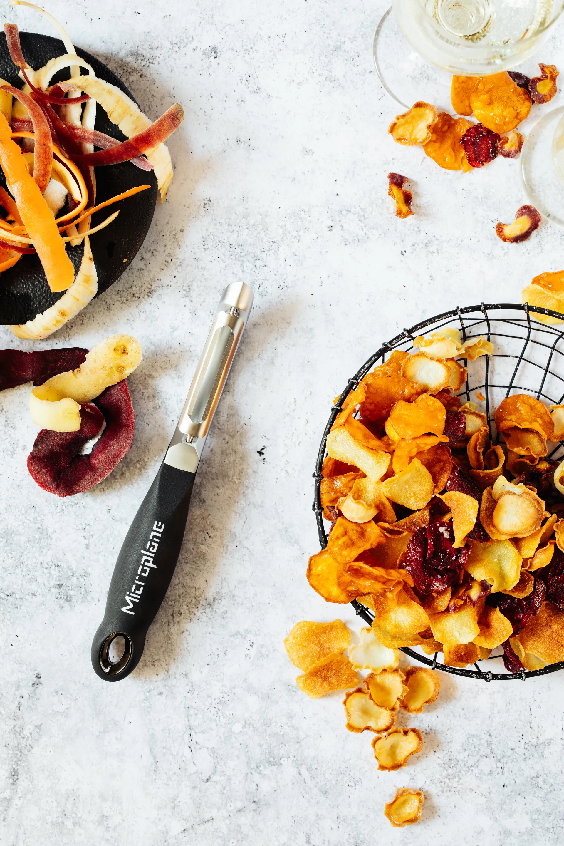 Speciality Professional kartoffelskræller 18,5 cm, Black Microplane