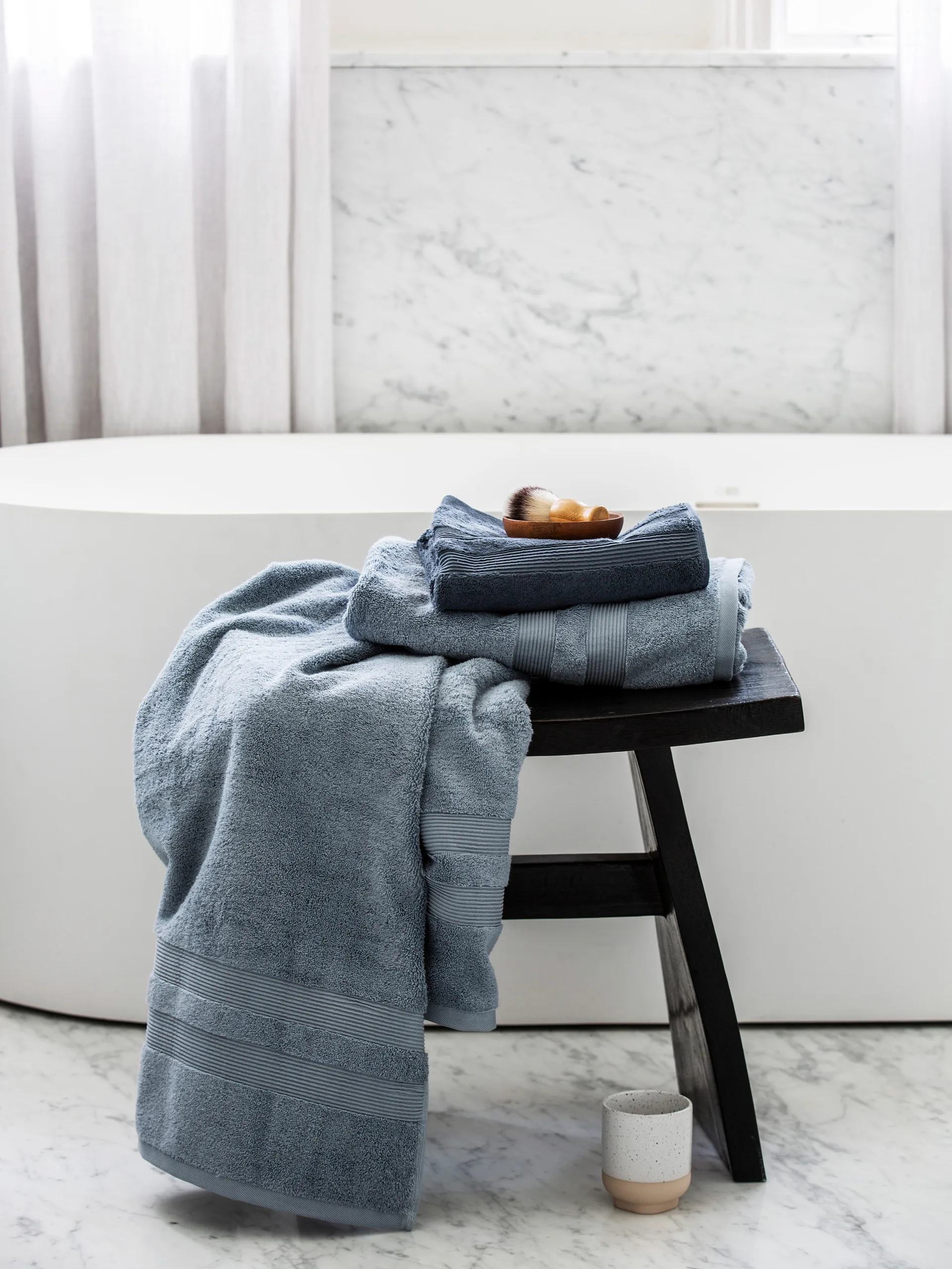 Fontana håndklæde EKO, Lyseblå, 30x50 cm Mille Notti