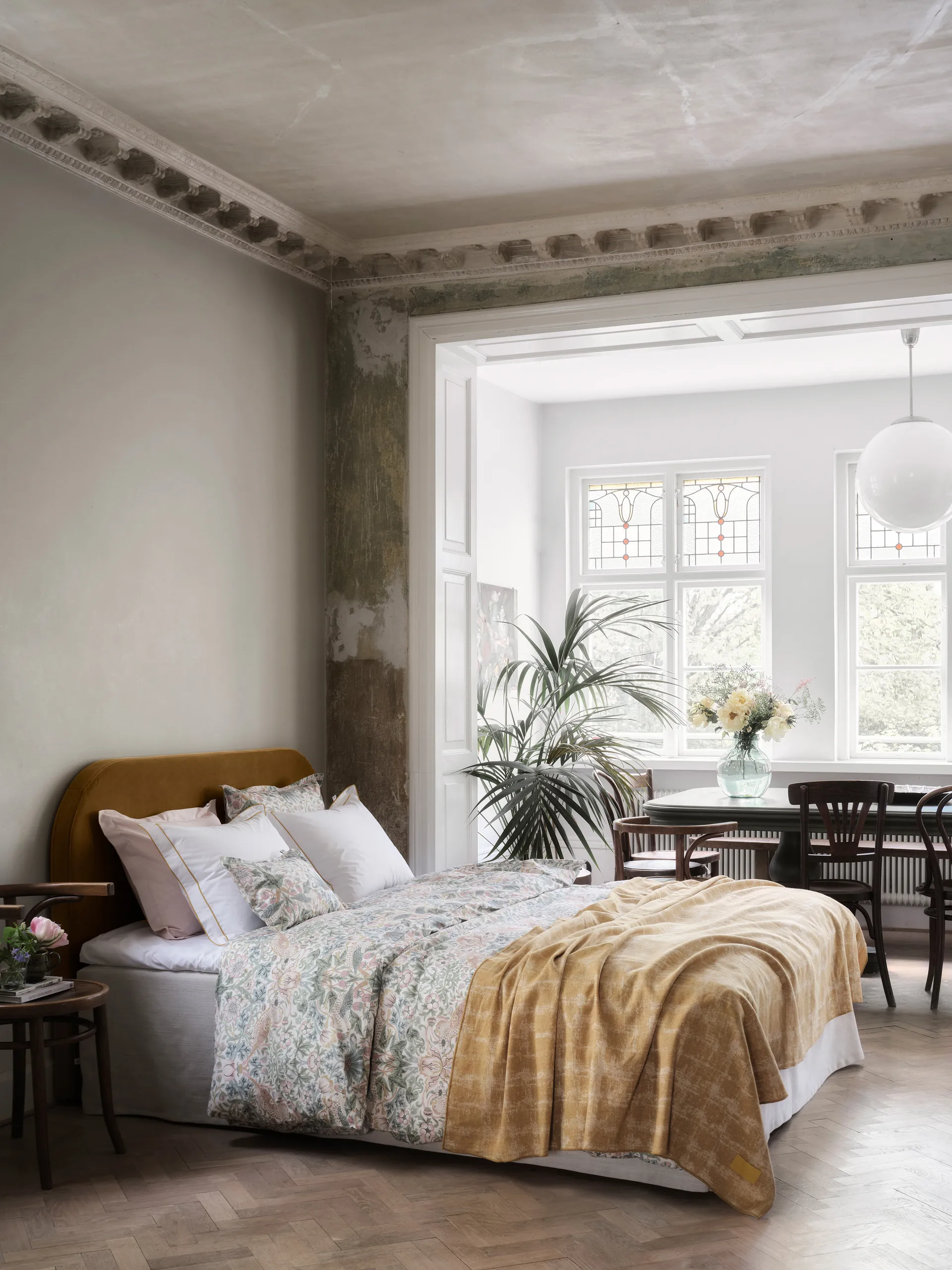 Morris & Co. Strawberry Thief Dynebetræk, Grøn, 150x210 cm Mille Notti