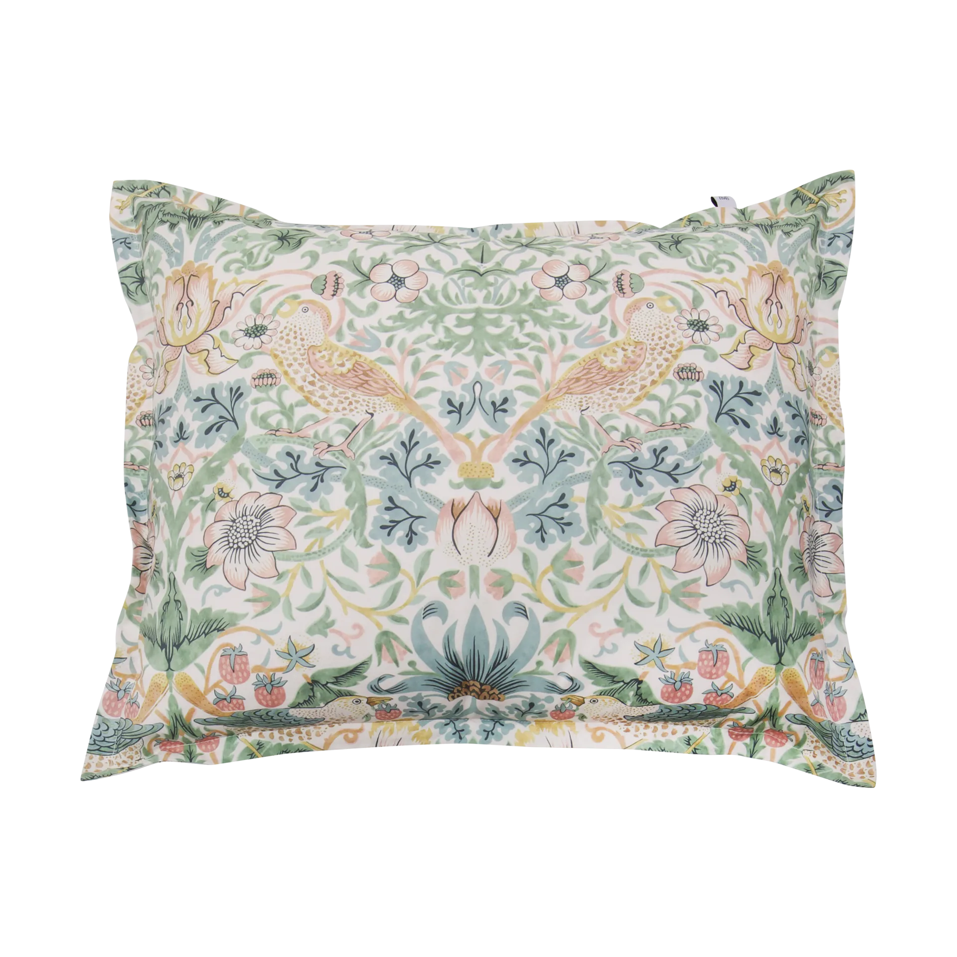 Morris & Co. Strawberry Thief Pudebetræk, Grøn, 50x60 cm Mille Notti