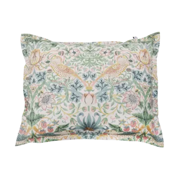 Morris & Co. Strawberry Thief Pudebetræk - Grøn, 50x60 cm - Mille Notti