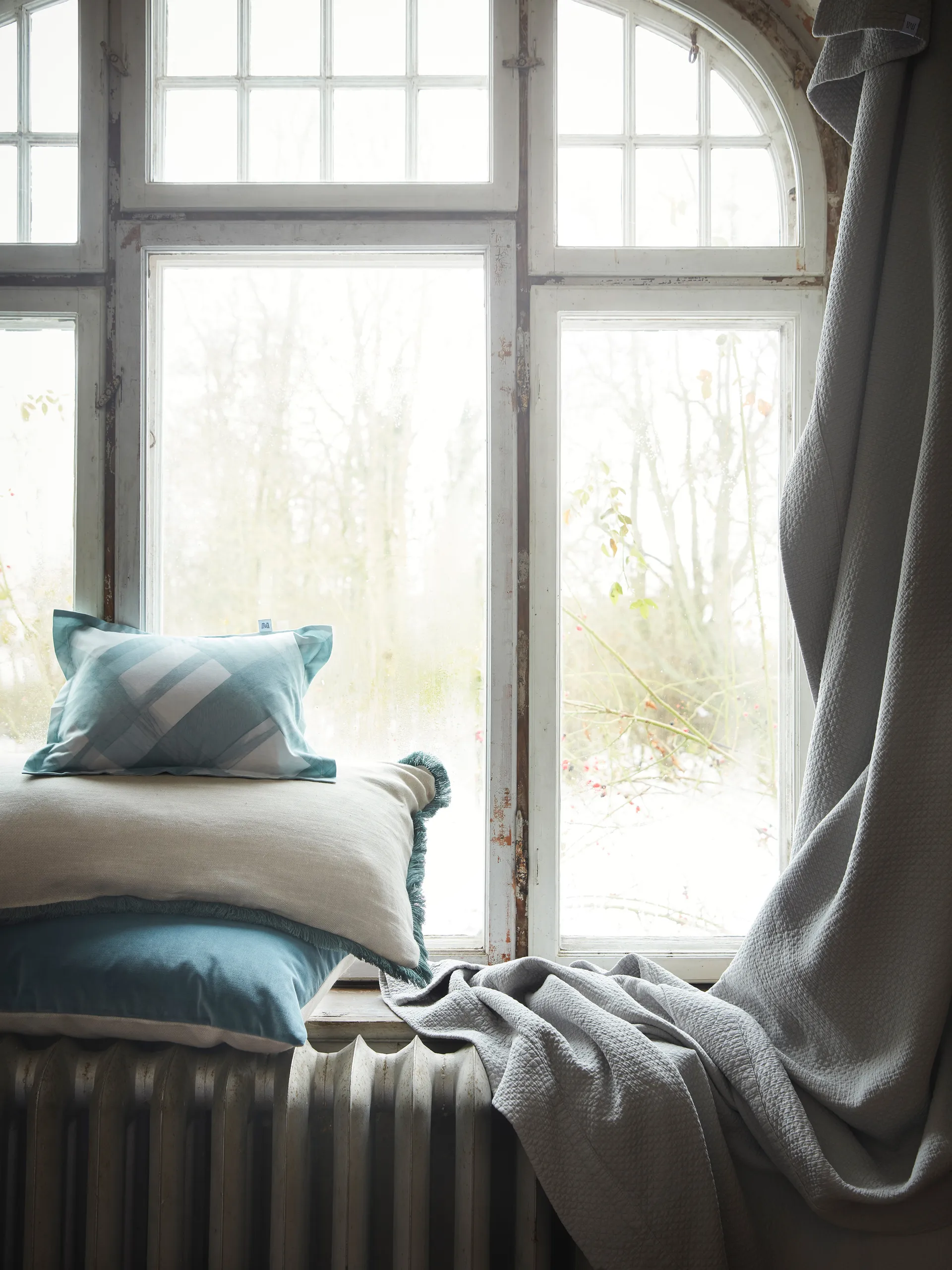 Pienza pudebetræk, Beige/Grøn, 50x50 cm Mille Notti