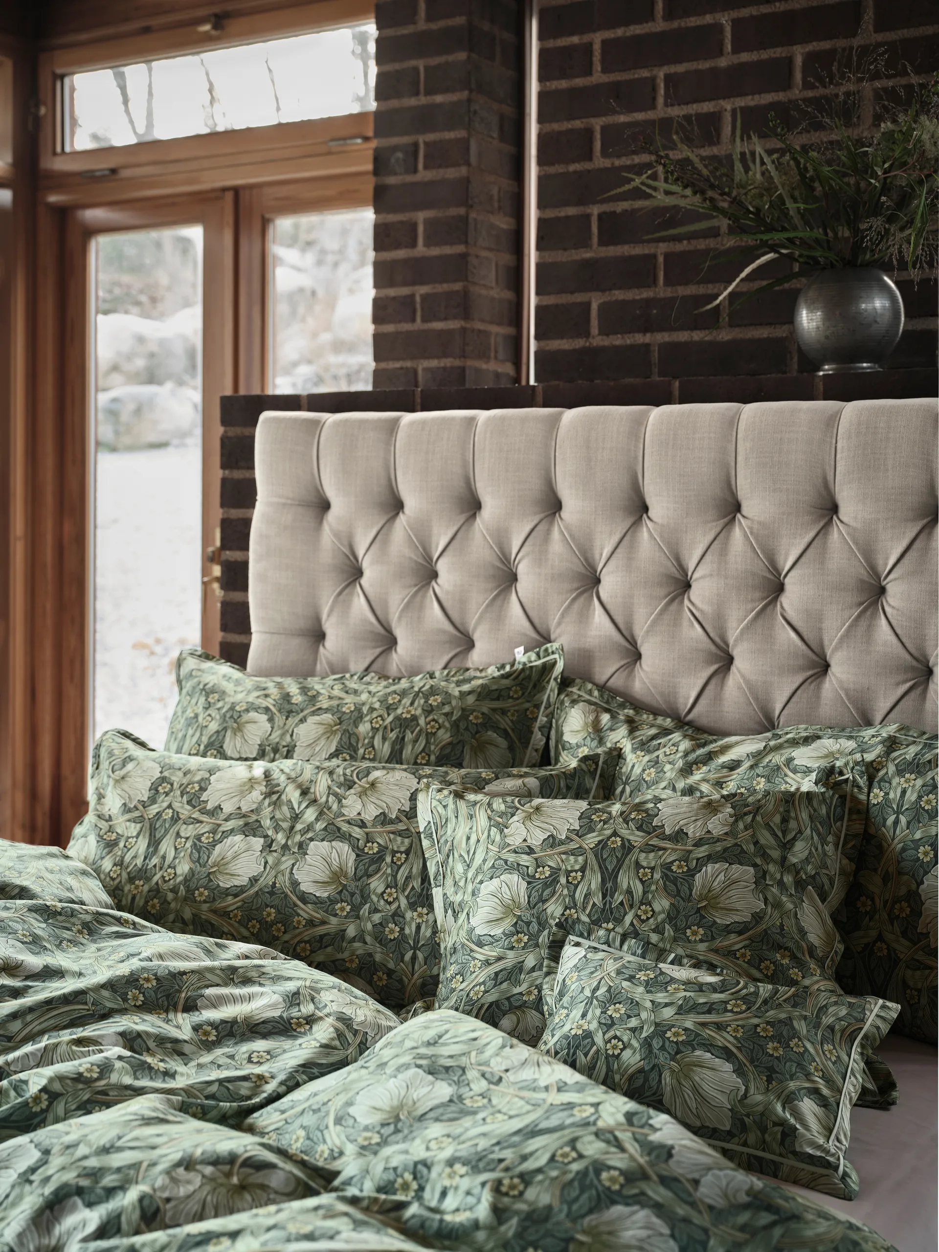 Pimpernel dynebetræk, Grøn, 220x220 cm Mille Notti