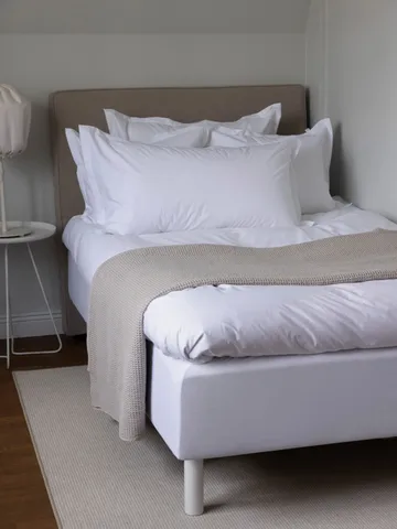 Pousada Percale dynebetræk EKO - Hvid, 140x220 cm - Mille Notti