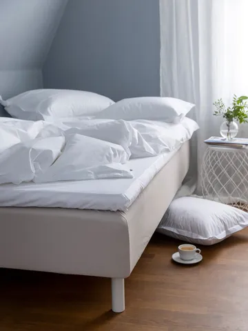 Pousada Percale dynebetræk EKO - Hvid, 140x220 cm - Mille Notti