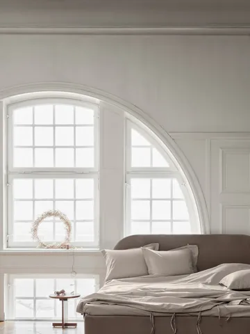 Satina dynebetræk - Beige, 200x220 cm - Mille Notti