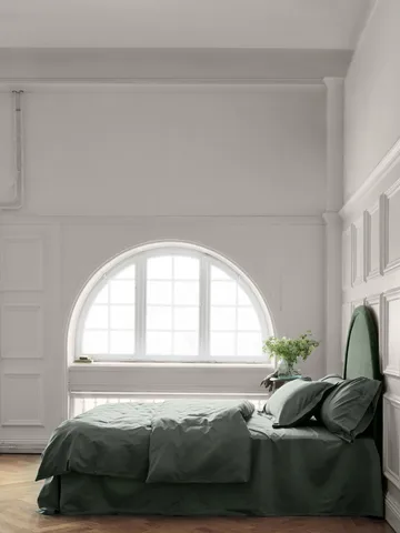 Satina dynebetræk - Grøn, 200x220 cm - Mille Notti