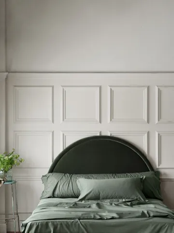 Satina dynebetræk - Grøn, 200x220 cm - Mille Notti