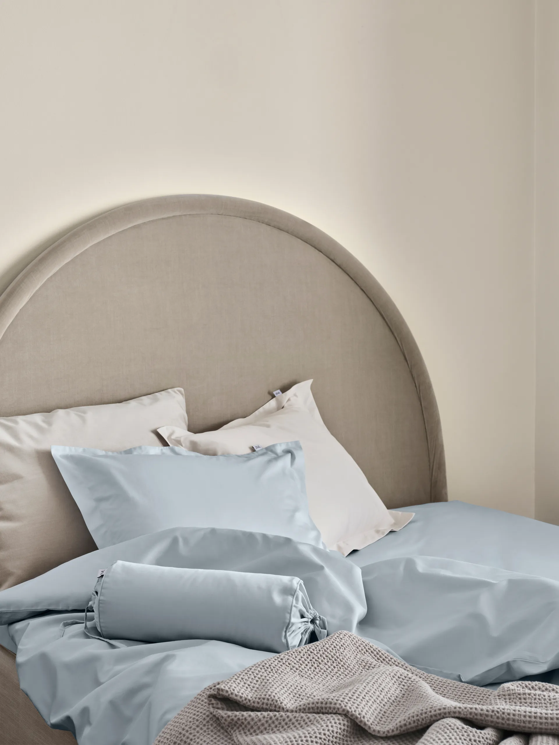 Satina plain pudebetræk, Lyseblå, 50x60 cm Mille Notti