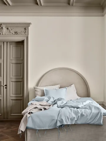 Satina plain pudebetræk - Lyseblå, 50x60 cm - Mille Notti