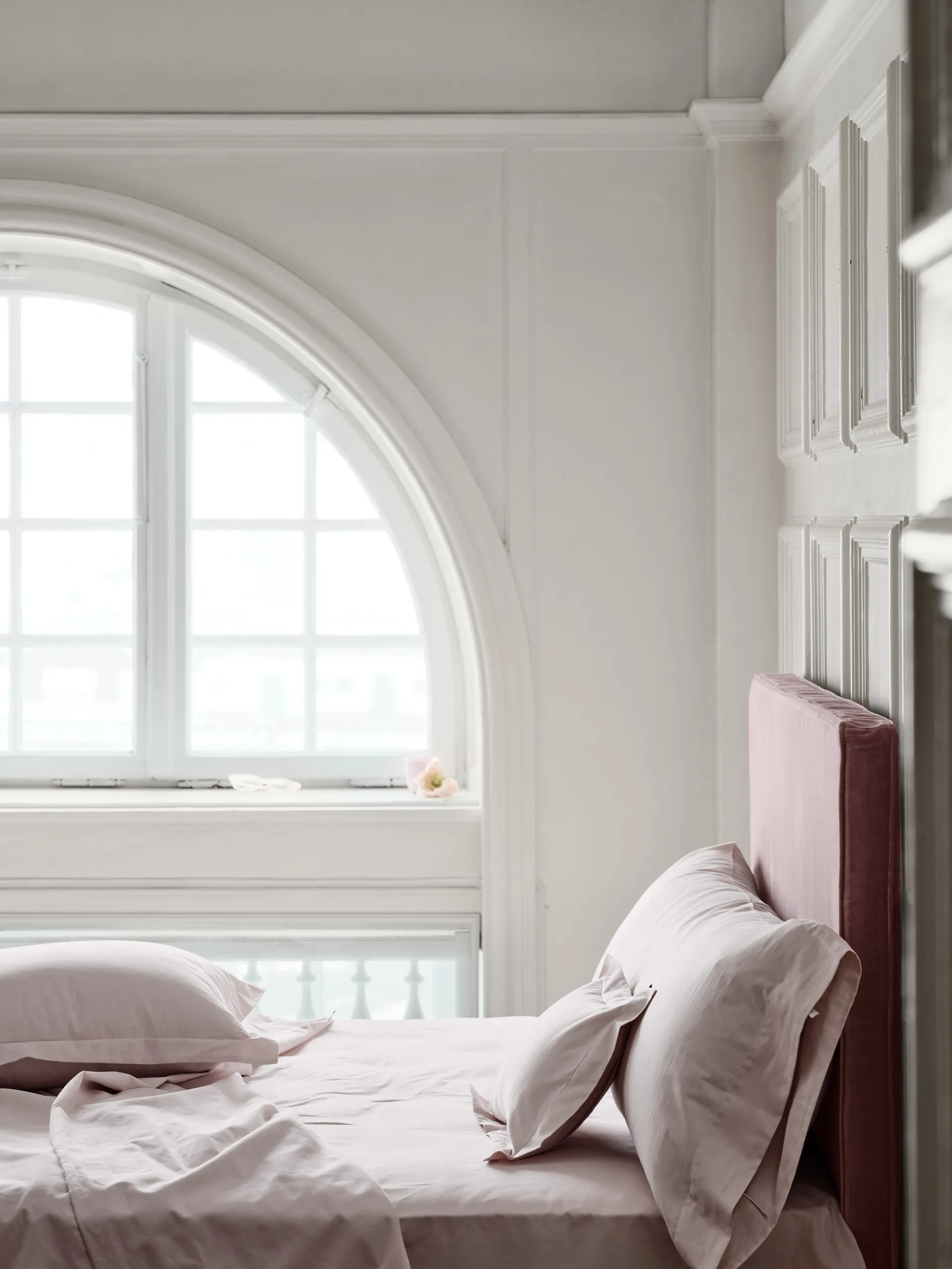 Satina plain pudebetræk, Rose, 50x60 cm Mille Notti