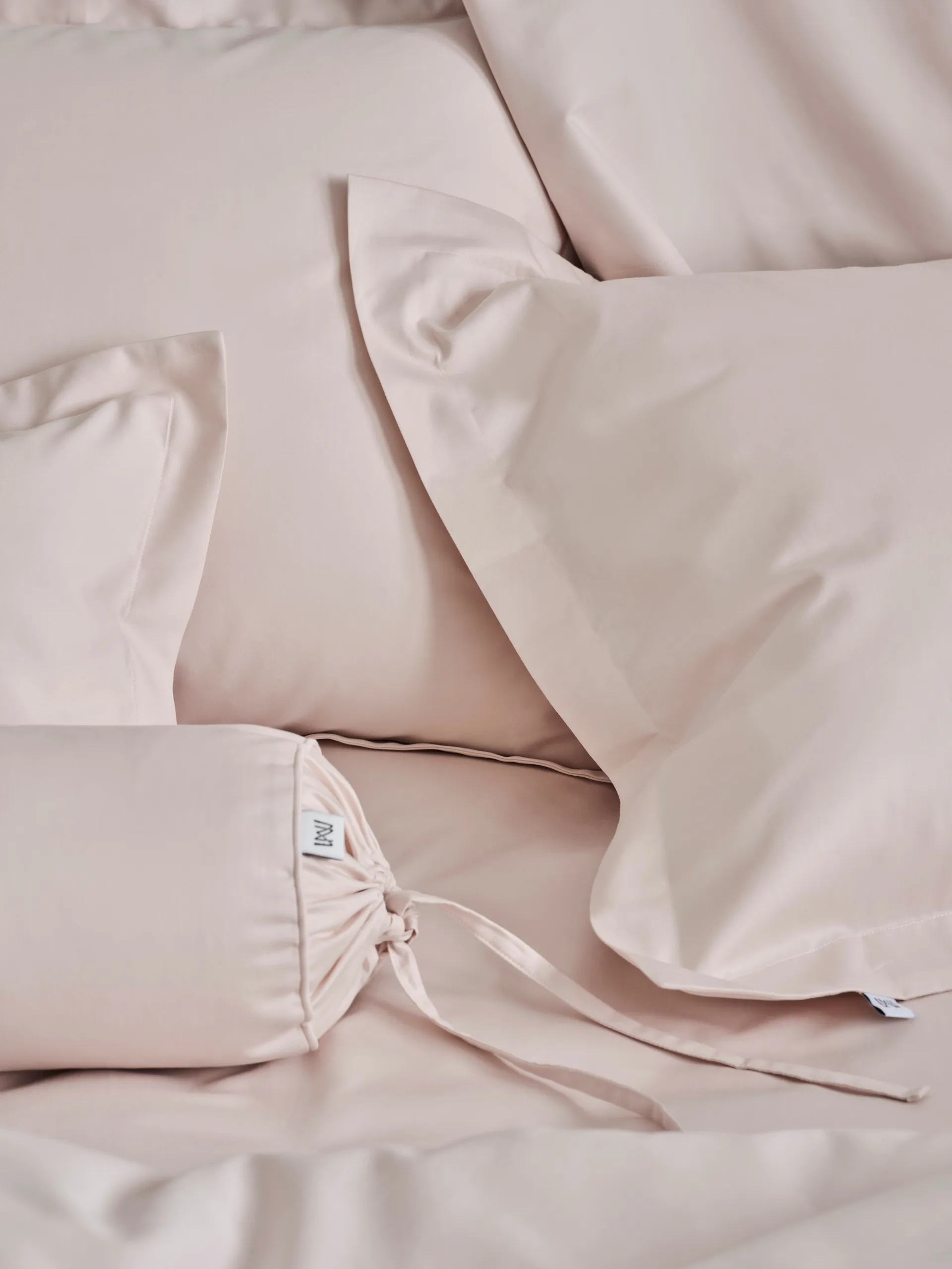 Satina plain pudebetræk, Rose, 50x90 cm Mille Notti