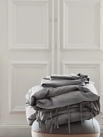 Satina pudebetræk - Grå, 60x63 cm - Mille Notti