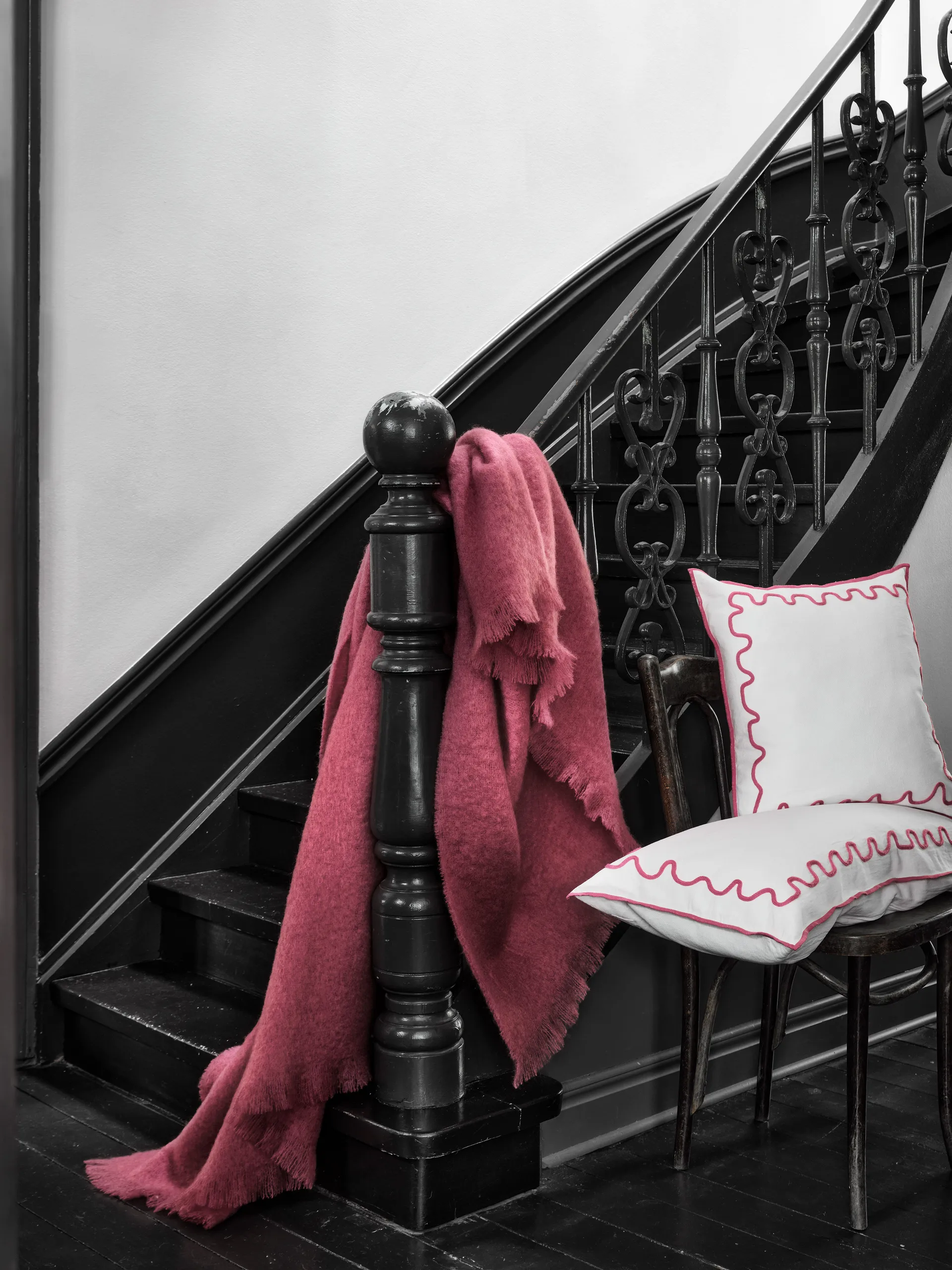 Senzo plaid 140x200 cm, Rosa Mille Notti