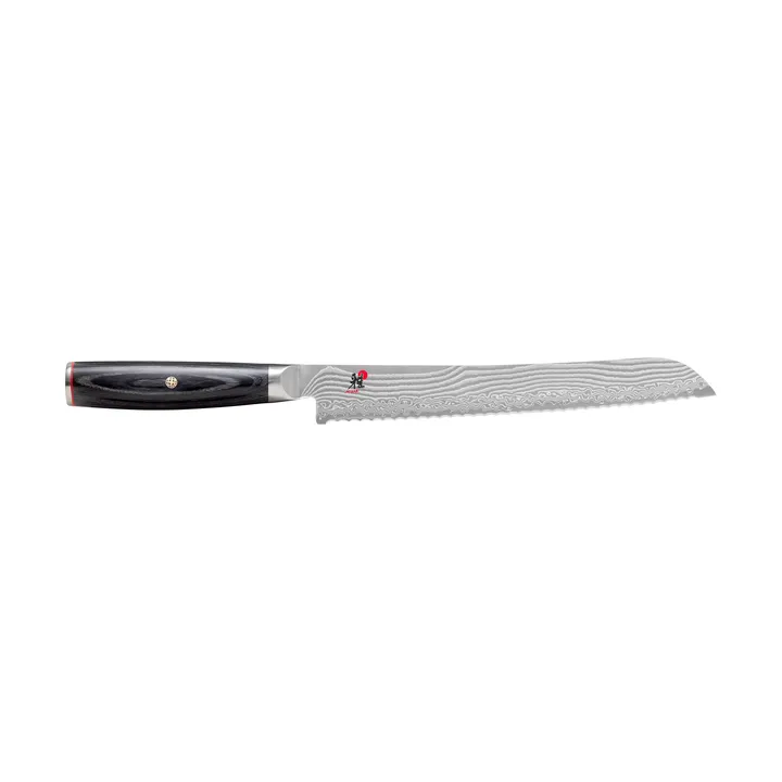 Raw 5000FCD brødkniv 23 cm - Damaskus-svart - Miyabi