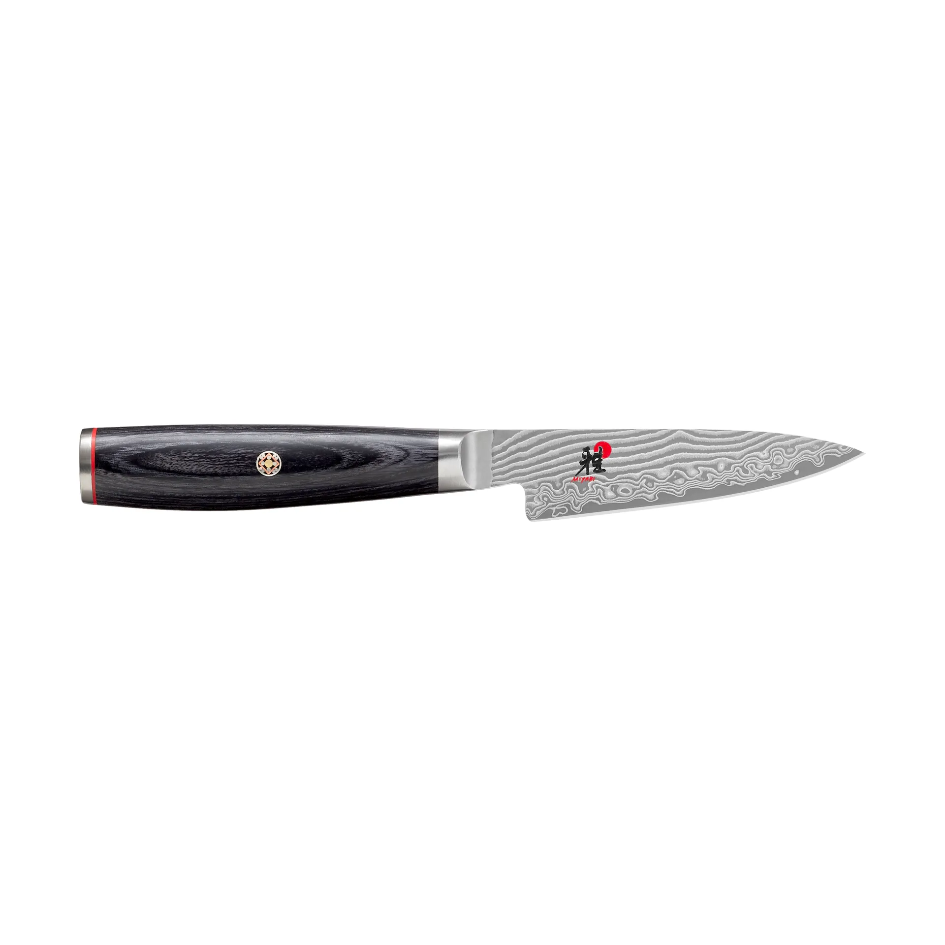 Raw 5000FCD shotoh skalkniv 9 cm, Damaskus-svart Miyabi