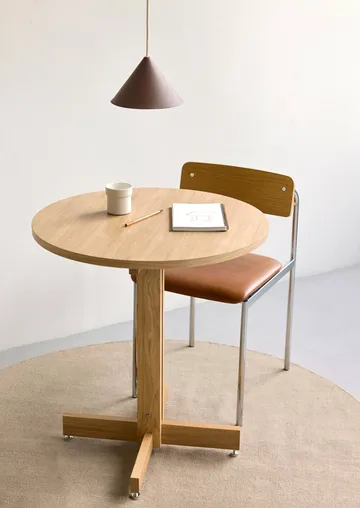 KUMU cafébord - Olieret eg, Ø65 cm - MOEBE
