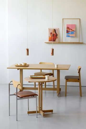 KUMU cafébord - Olieret eg, Ø65 cm - MOEBE