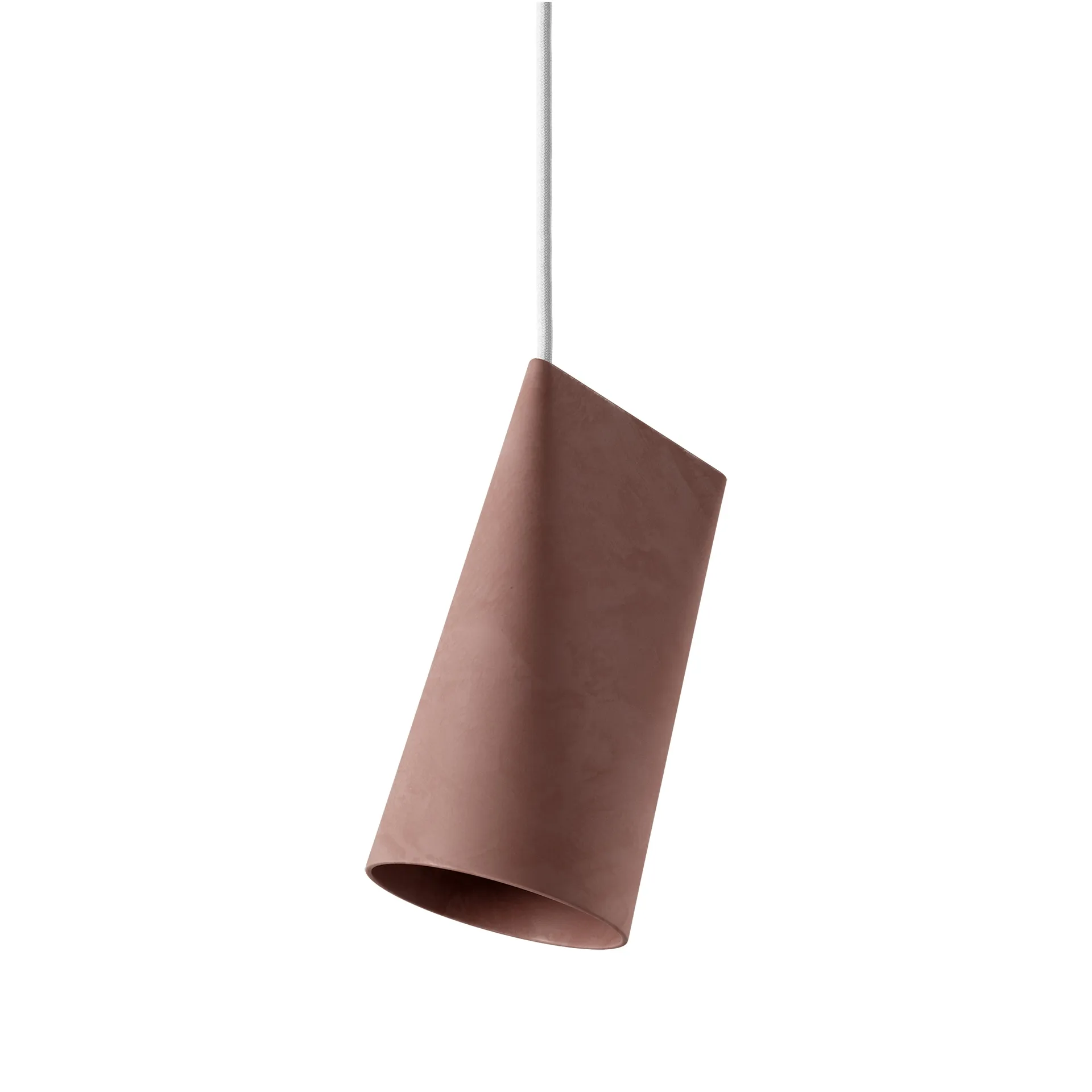 Loftslampe keramik 11,2x22 cm, Terra Cotta/Wood MOEBE