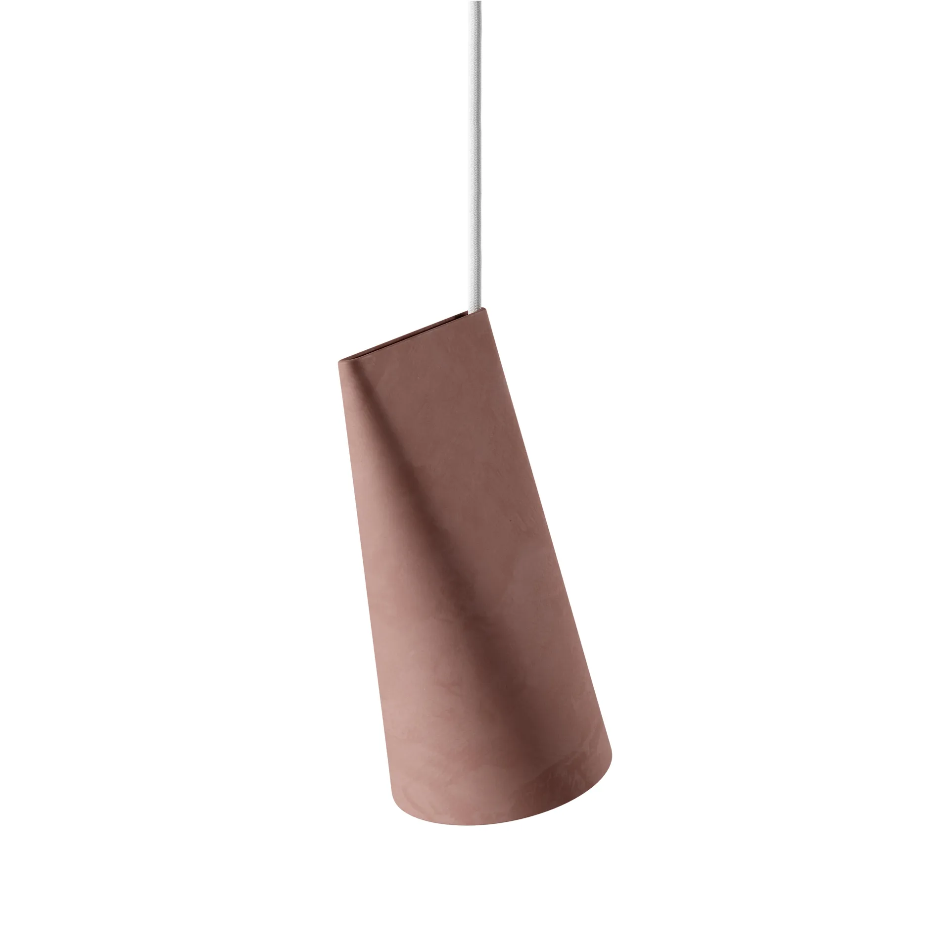 Loftslampe keramik 11,2x22 cm, Terra Cotta/Wood MOEBE