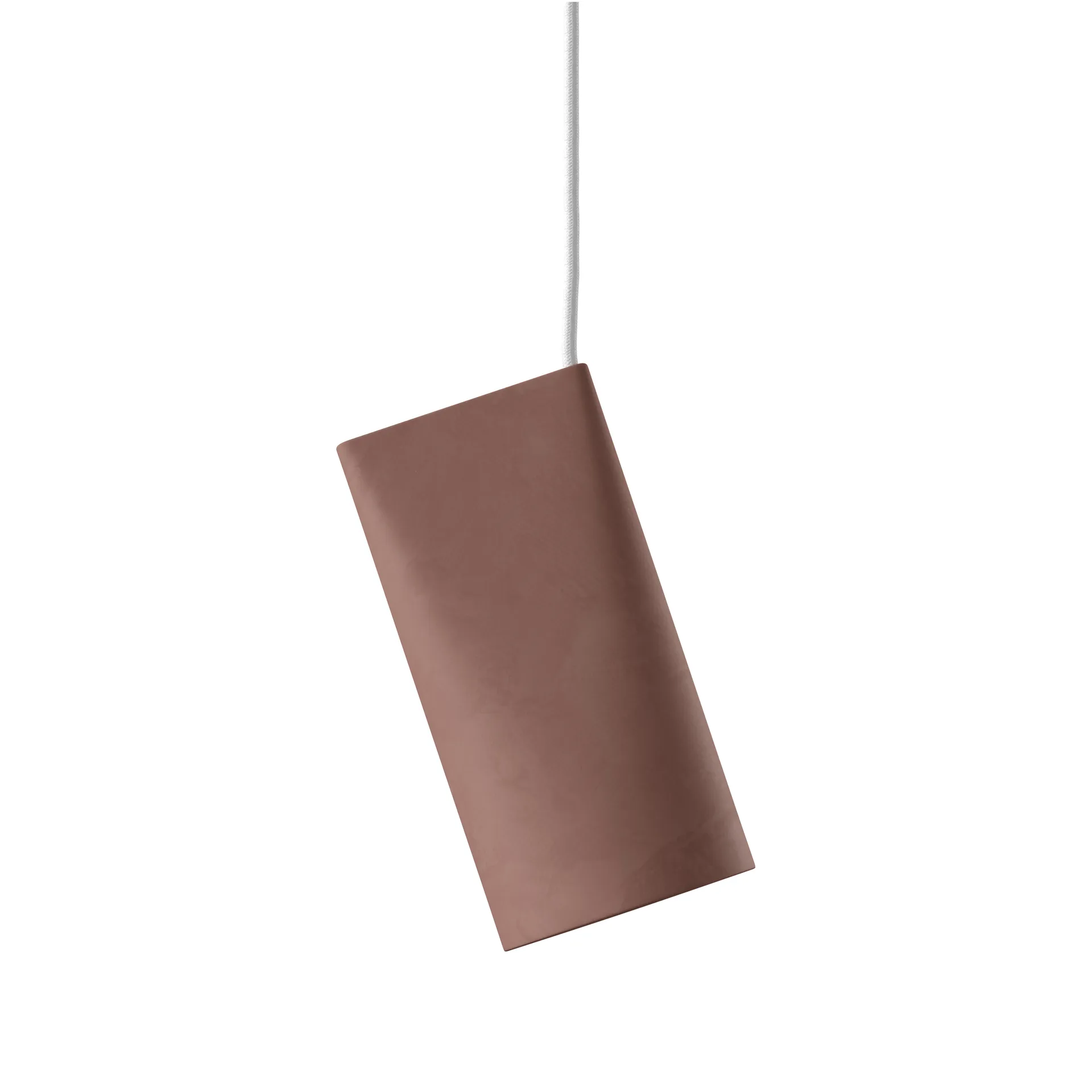 Loftslampe keramik 11,2x22 cm, Terra Cotta/Wood MOEBE