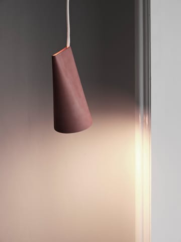 Loftslampe keramik 11,2x22 cm - Terra Cotta/Wood - MOEBE