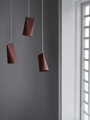 Loftslampe keramik 11,2x22 cm - Terra Cotta/Wood - MOEBE
